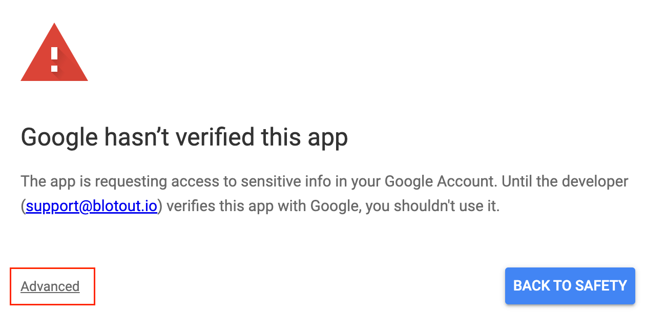 App is Not Verified